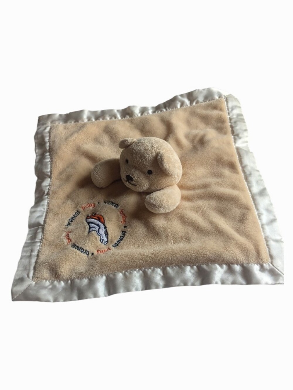Baby Fanatic Denver Broncos Teddy Bear Plush Security Blanket
